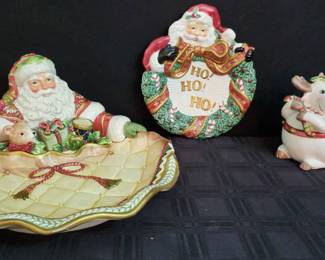 Set 3 of Fitz and Floyd Christmas Serving Plates 