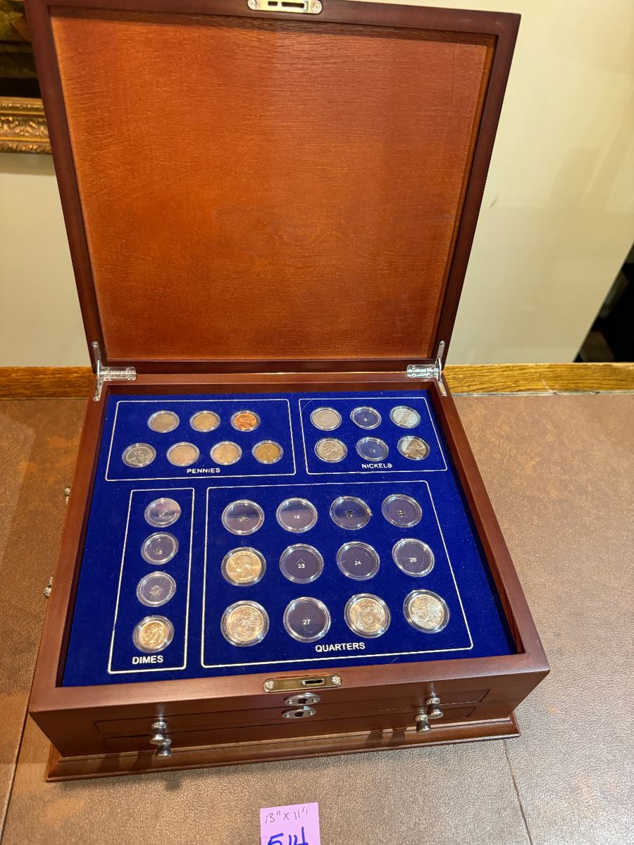 A large coin collection 