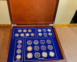 A large coin collection 