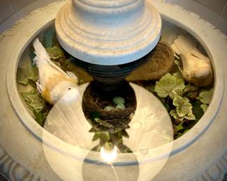 Planter converted into side table