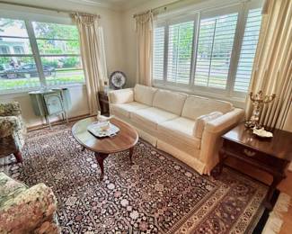 Ivory Ethan Allen "Traditional Classics" sofa