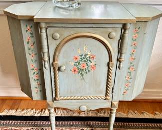 Vintage hand-painted sewing box