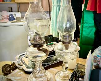 Vintage oil lamps