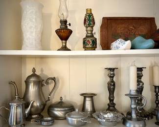 Pewter and silver collection