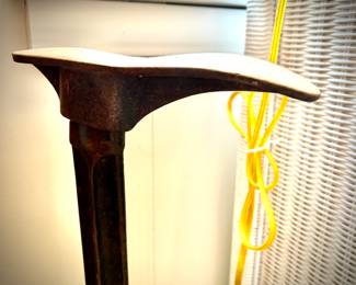 Antique cobbler's shoe form