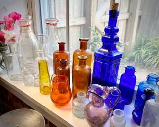 Vintage colored glass