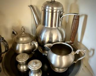 Pewter and silver collection