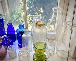 Vintage colored glass