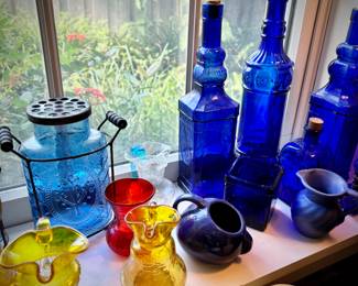 Vintage colored glass