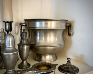 Pewter and silver collection