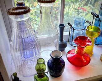 Vintage colored glass