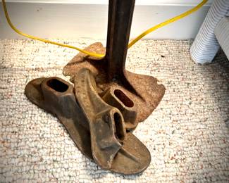 Antique cobbler's shoe form