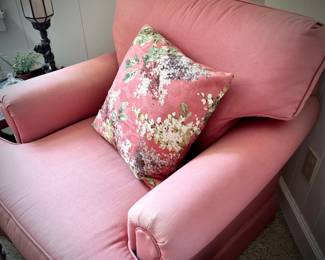 Pink armchair