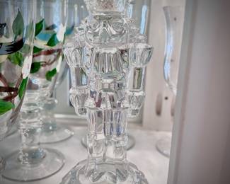 Depression-era glass Nutcracker
