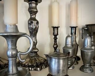 Pewter and silver collection