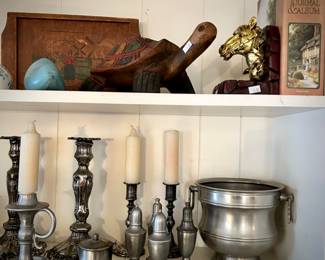 Pewter and silver collection