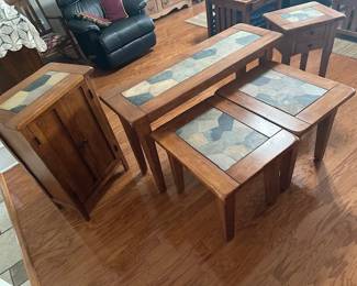 Full set of stone inlay tables.