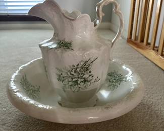 Antique Bowl & Pitcher