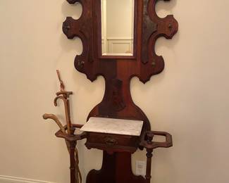 Antique Hall Tree