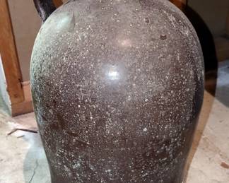 Stoneware Pottery 5 Gallon Handled Jug, 17" Tall