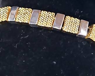 Ladies Gold Toned Clasp Bracelets, Qty 5