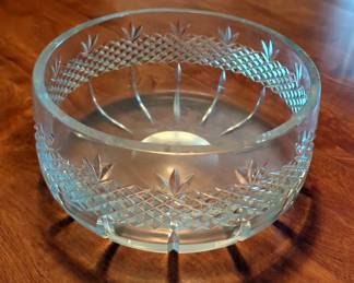 Crystal Bowl, 4.5" x 9.25" 