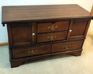 Lane Locking Chest With Storage Drawer, 26" x 43.5" x 18" 
