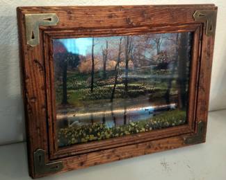 Mountains, Nature And Butterfly Metallic Framed Art, Including Picture Easels 