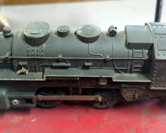 Louis Marx & Co Inc Electric Train Transformer, Engine, Railroad Track And Train Cars, Qty 3