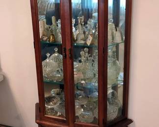Lighted Curio Cabinet, 71" x 34" x 11"