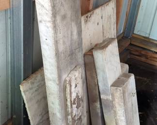 Marble Slabs, Thickness 1/2" Up To 3", Various Sizes From 7" x 13.5" To 8" x 48", Qty 9 