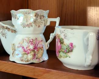 Lenox Butlers Pantry Teapot, Schirnding Bavaria Teapot, Nature's Sketchbook Ceramic Teapot, Signed Marjolein Bastin, Shave Scuttle And More, Qty 5 