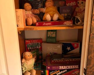 CABBAGE PATCH DOLLS AND GAMES.