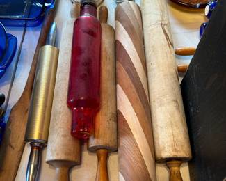 LARGE ROLLING PIN COLLECTION.