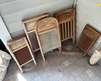 VINTAGE WASH BOARDS.