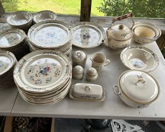 OVER 20 PLACE SETTINGS OF THIS COUNTRY CHINA.