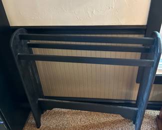 ONE OF SEVERAL QUILT RACKS.