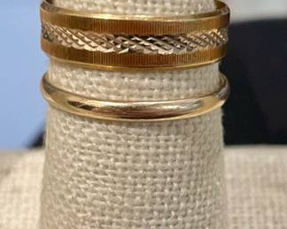 14k & 10k gold rings 