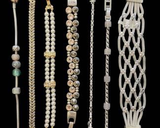 Bracelets include Pandora, Brighton, 925 Silver 