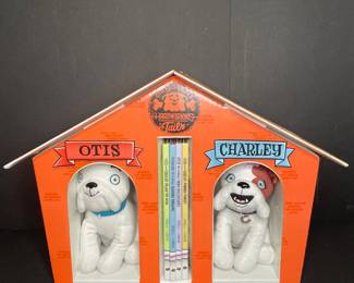 Otis & Charlie Hardworking Tails plush, book set & house 