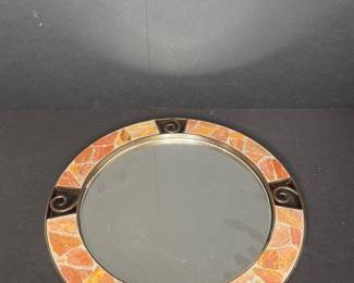 Pier One Mosaic mirror tray candleholder