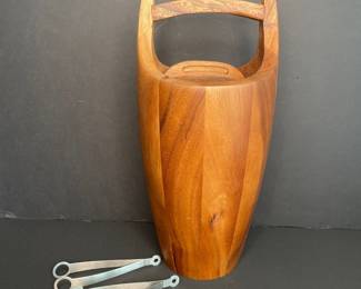 Dansk wood ice bucket 