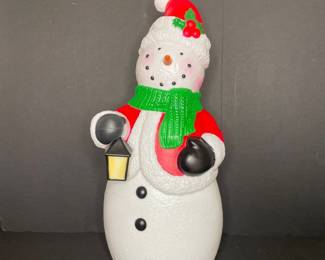 Snowman blow mold 