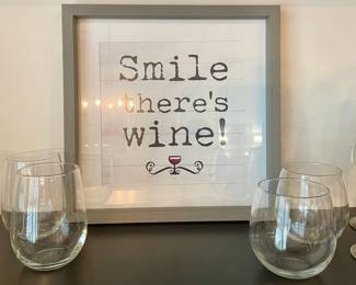 Wine decor and glassware