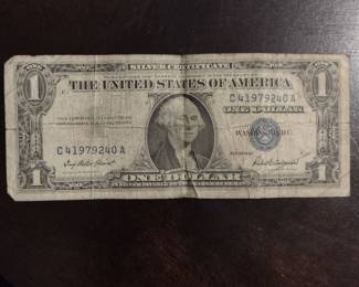 1957 Silver Certificate One Dollar Bill