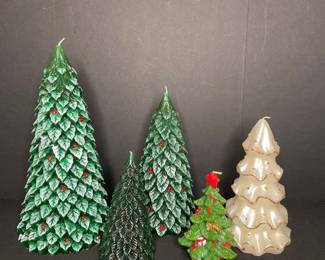 Christmas tree candle collection 