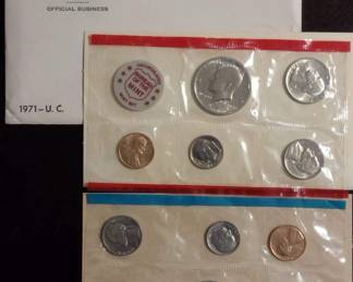 US Dept of Treasury 1971 uncirculated coins