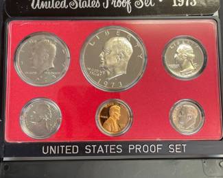 1973 vintage US proof coin set 