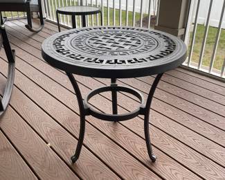 Outdoor iron table 
