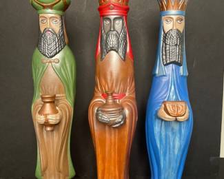 Vintage Three Wise Men Nativity Set  MCM 